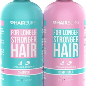 Descuento por primer pedido:HAIR BURST Champú y Acondicionador para Cabello Graso — Limpieza Profunda, Aroma Tropical - Estimula Crecimiento, Reduce Pérdida - Sin SLS, Siliconas, Parabenos