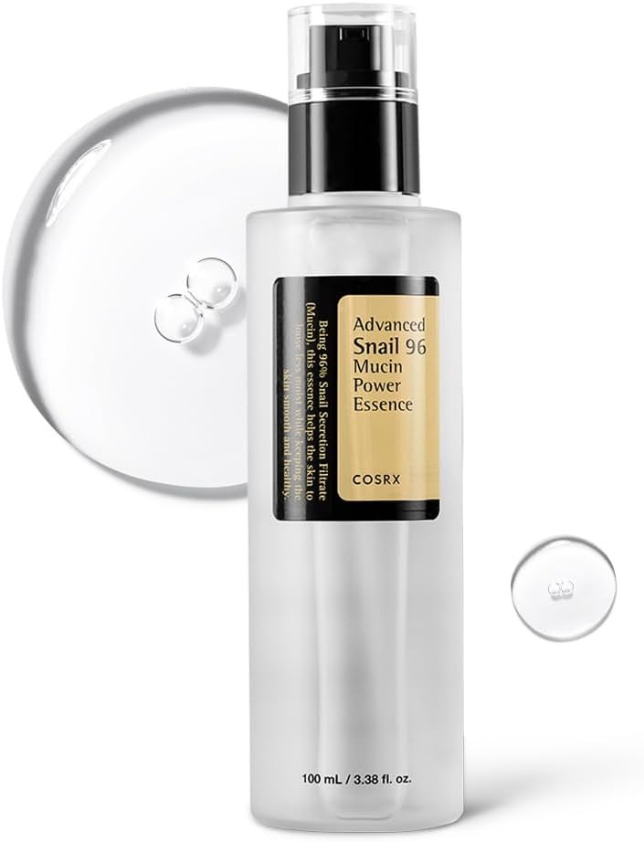 Descuento por primer pedido:COSRX Snail Mucin 96% Power Face Serum 3.38 fl oz 100ml, Serum Hidratante para el Rostro, Cuidado Personal, Piel Brillante bajo el Maquillaje, Cuidado de la Piel Coreano, Belleza Coreana