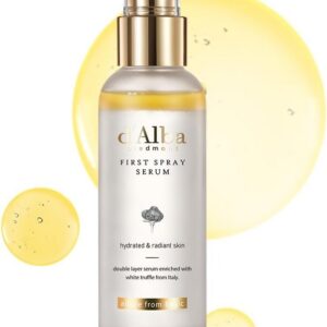 Descuento por primer pedido:d'alba First Spray Serum con Trufas Blancas Italianas, Cuidado de la piel vegano, bruma facial hidratante para todo tipo de piel, spray multifuncional, Skincare coreano (100ml)
