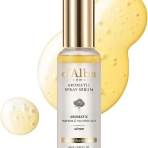 Descuento por primer pedido:d'alba | Suero en spray Aromático de trufa blanca italiana, Cuidado de la piel vegano, Hidratante y Elasticidad Facial Mist para piel seca sensible, 2.02 fl.oz, skincare coreano (60ml)