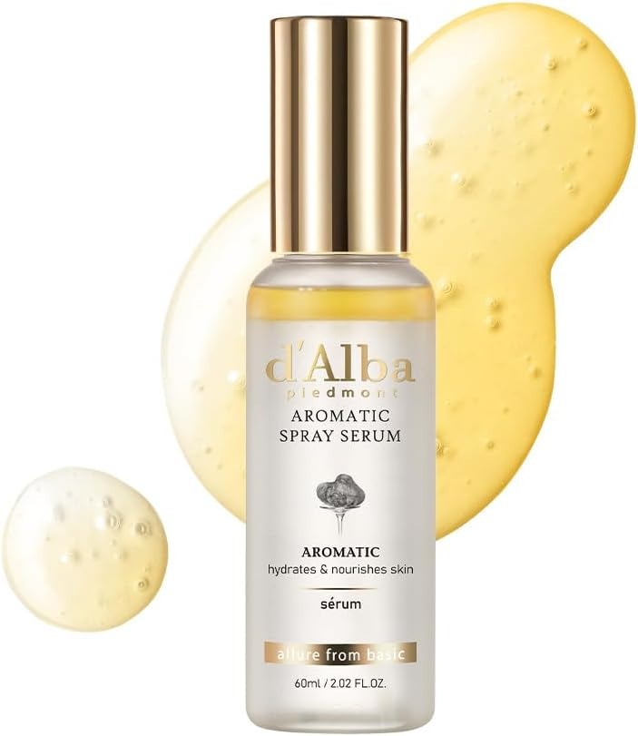 Descuento por primer pedido:d'alba | Suero en spray Aromático de trufa blanca italiana, Cuidado de la piel vegano, Hidratante y Elasticidad Facial Mist para piel seca sensible, 2.02 fl.oz, skincare coreano (60ml)