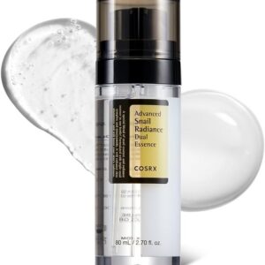Descuento por primer pedido:COSRX Niacinamide 5% + Snail Mucin 74% Dual Essence, Anti aging Face Serum for Dull Skin, Hydrating, Brightening, Repairing, 2.70 fl.oz / 80ml, Sensitive Skin, Not Tested on Animals, Korean Skincare