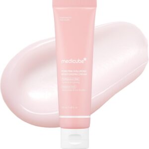 medicube Crema Hidratante Hialurónica Salmon Dna Pdrn Pink Para Aliviar Las Imperfecciones E Hidratar La Piel, Restaura La Elasticidad Y El Brillo De La Piel. 50 Ml/ 1,69 Fl.Oz.