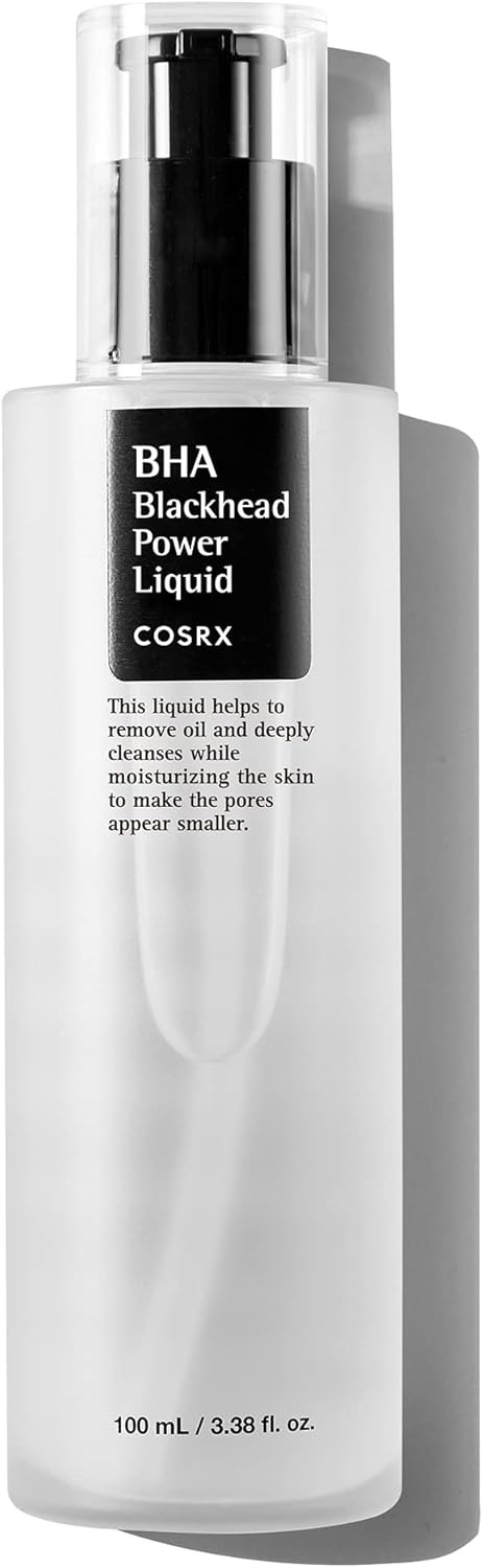 COSRX 100ml Líquido para puntos negros BHA 4%, los poros congestionados desaparecen, salicilato de betaína, Hipoalergénico, testado por dermatólogos, SIN Crueldad, SIN Parabenos, SIN Sulfatos