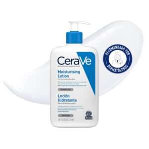 CeraVe Loción Hidratante, Para Piel Seca a muy Seca, Hidrata y Restaura la Barrera Protectora de la Piel, Enriquecida Con Ceramidas Esenciales y Ácido Hialurónico, Fórmula Ligera, Apta para Rostro
