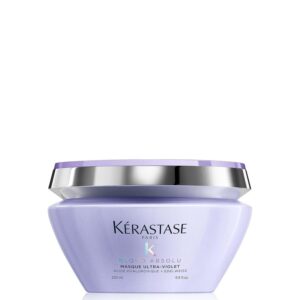 Kérastase Blond Absolu, Mascarilla Ultravioleta Neutralizante, Para Pelo Decolorado, Con Ácido Hialurónico, Masque Ultra-Violet, 200 ml