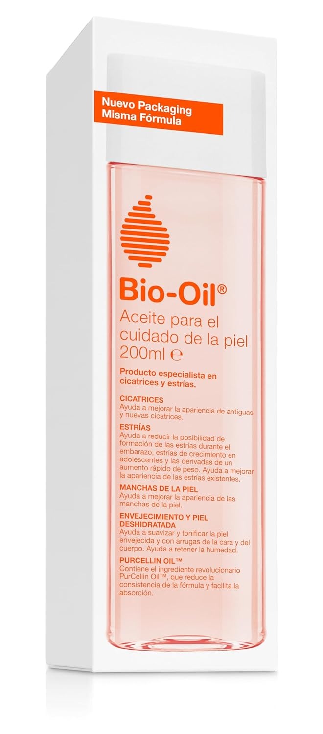 Descuento por primer pedido:Bio-Oil | Aceite para el Cuidado de la Piel con Estrías, Cicatrices y Manchas | Tratamiento corporal y Facial | 200 ml