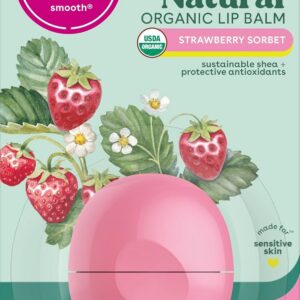 Descuento por primer pedido:Bálsamo para labios esférico EOS, suave, aroma Strawberry Sorbet