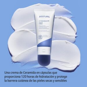 AESTURA ATOBARRIER365 CREMA con Ceramida Hidratante 120 horas en cápsulas visibles Complejo lipídico patentado Crema facial para piel seca y sensible Probada por dermatólogos 80mL