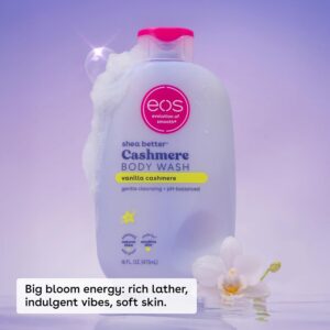 Descuento por primer pedido:EOS Shea Better - Crema hidratante y nutritiva de vainilla de cachemira con fórmula de gel equilibrada de pH, libre de parabenos y ftalatos, piel sensible, 400 ml