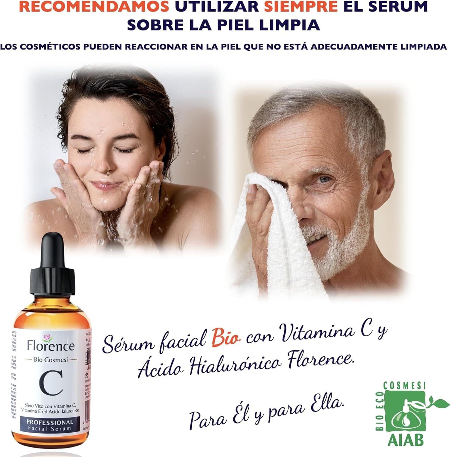 Descuento por primer pedido:Suero Facial Orgánico Vitamina C y Ácido Hialurónico Puro – Remueve Cicatrices de Acné, Manchas de Piel - Efecto Anti Edad - Sérum BIO - Antiarrugas Illuminante Natural Para Rostro y Cuello - 60ml - Image 4