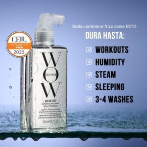 Descuento por primer pedido:COLOR WOW Dream Coat Supernatural Spray | Tratamiento Antiencrespamiento para Cabello Liso con Brillo | 200 mlotector con Efecto Antiencrespamiento para Cabello Seco | 55 ml