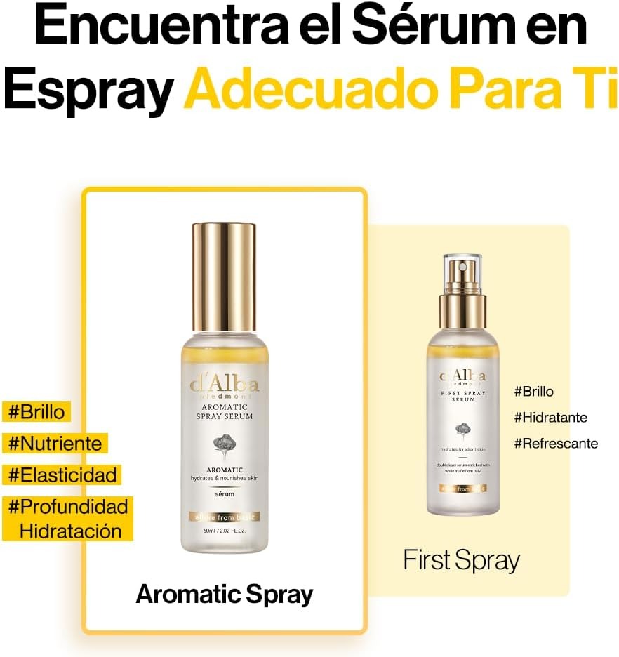 Descuento por primer pedido:d'alba | Suero en spray Aromático de trufa blanca italiana, Cuidado de la piel vegano, Hidratante y Elasticidad Facial Mist para piel seca sensible, 2.02 fl.oz, skincare coreano (60ml) - Image 2