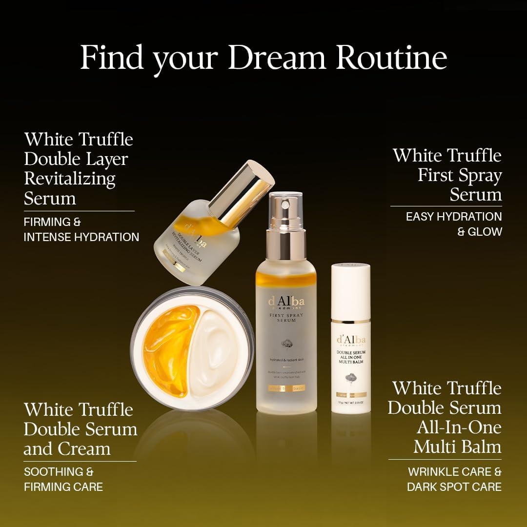 Descuento por primer pedido:d'alba Doble Sérum Multi bálsamo con Trufas Blancas italianas, todo en uno, cuidado de la piel vegano, tratamiento 3 en 1, bálsamo para tratamiento de arrugas, skicare coreano - Image 2